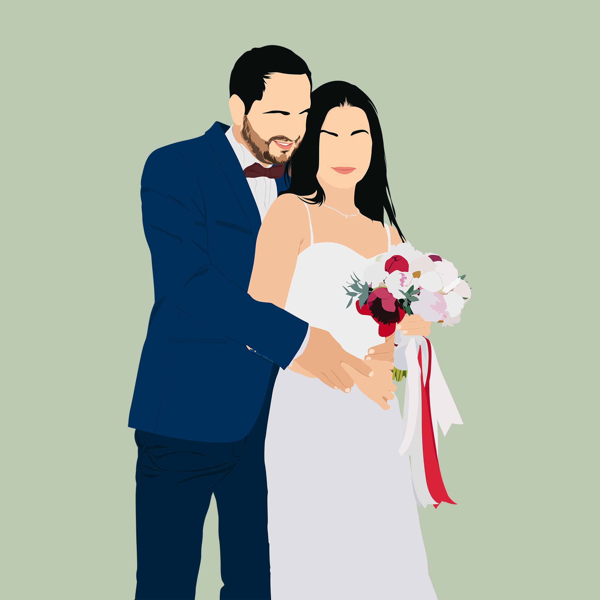 Faceless Human Portrait – Paw Pic Art