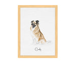 Mini custom watercolor pet portrait from photo, Hand Painted Dog Portrait, Pet Painting, personalized dog portrait, Pet Memorial Gift
