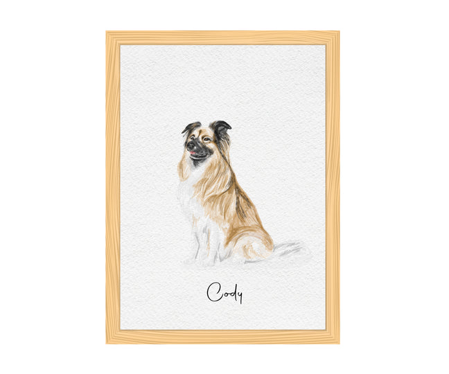 Mini custom watercolor pet portrait from photo, Hand Painted Dog Portrait, Pet Painting, personalized dog portrait, Pet Memorial Gift